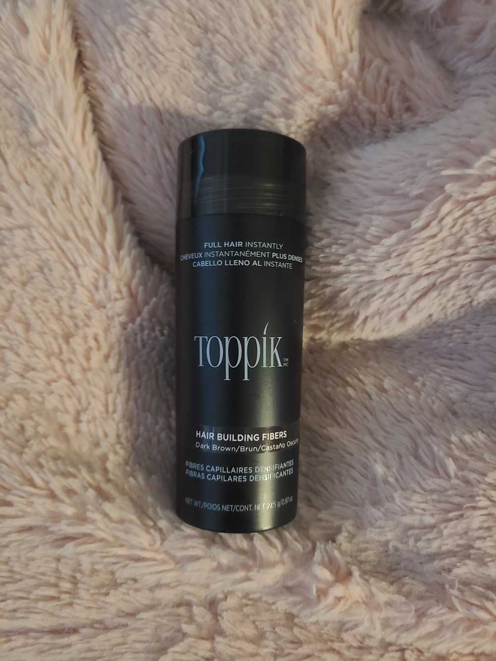 Toppik Hair Building Fibers, Fill In Fine or Thinning Hair Thicker-dark Brown